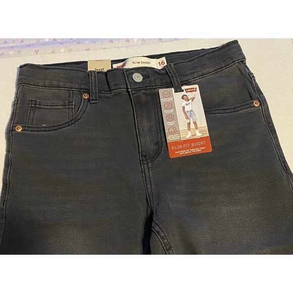 Lot 2 NWT YOUTH KIDS BOYS LEVI'S SLIM SHORTS DRY STRETCH PERFORMANCE SZ 16 (28) - Picture 6 of 16